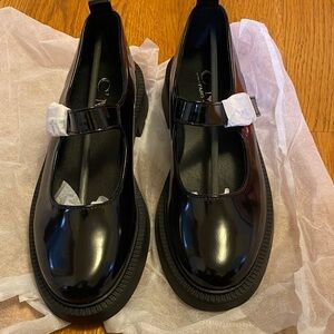 Boohoo Patent Leather Mary Jane Shoes